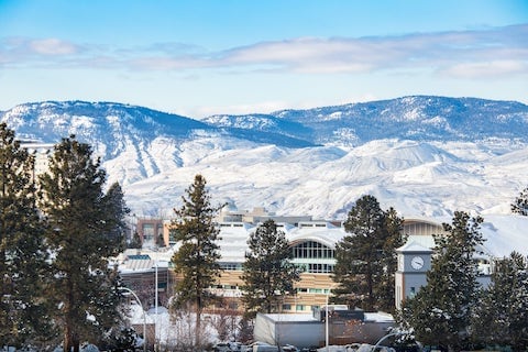 Kamloops campus during winter