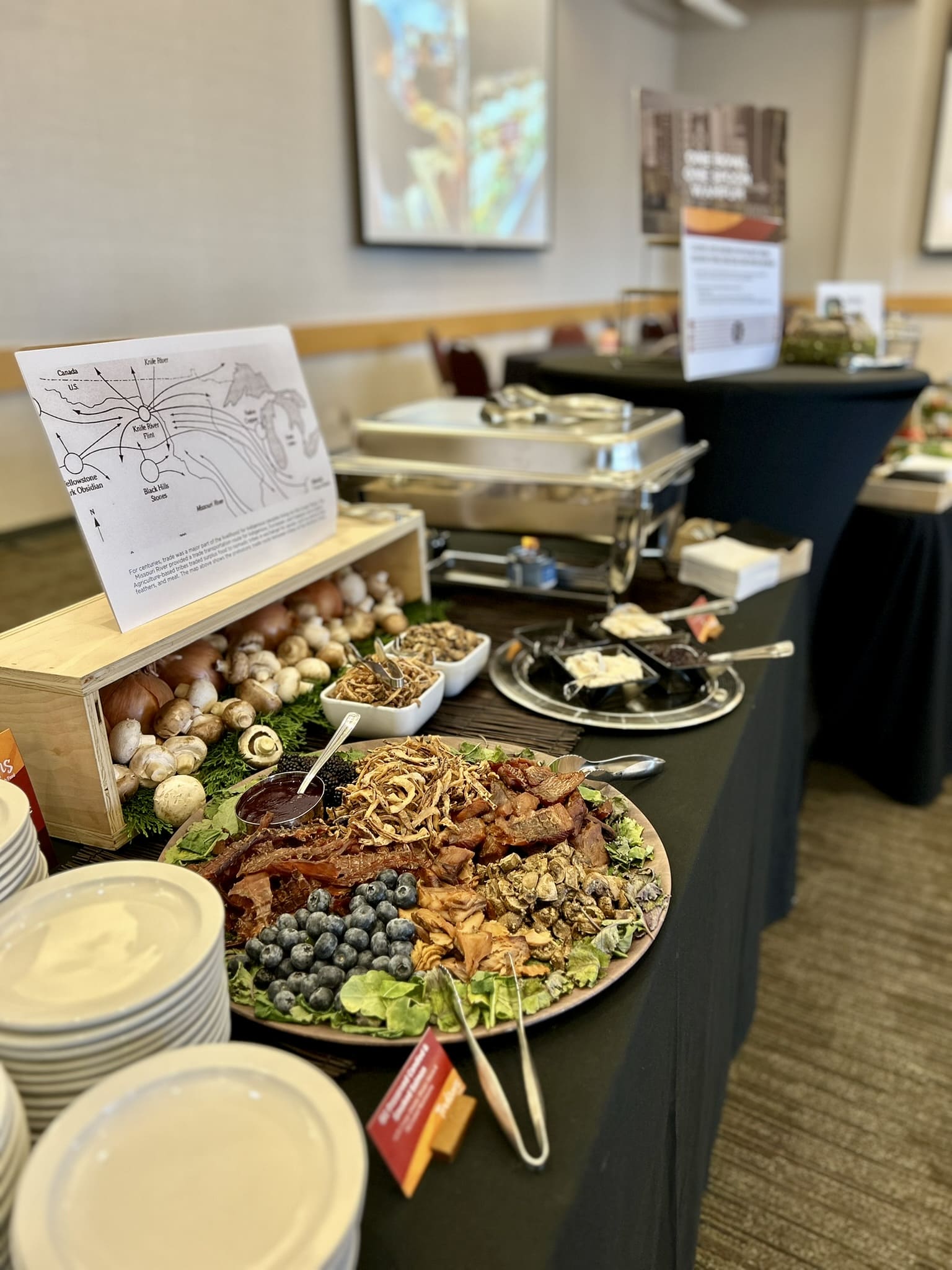 Off-site catering setup